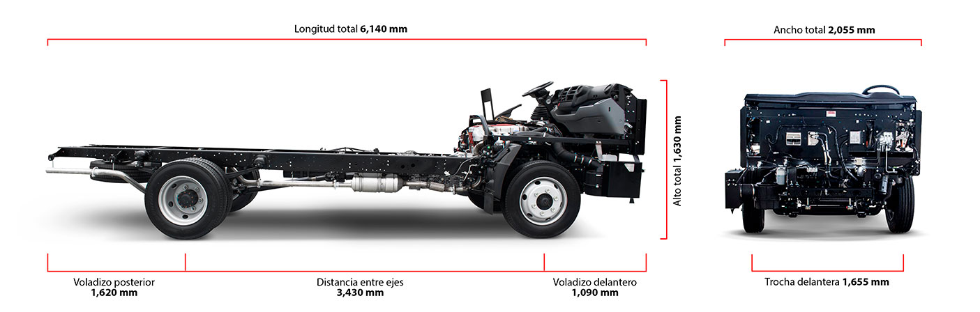 Dimensiones GB Bus HINO