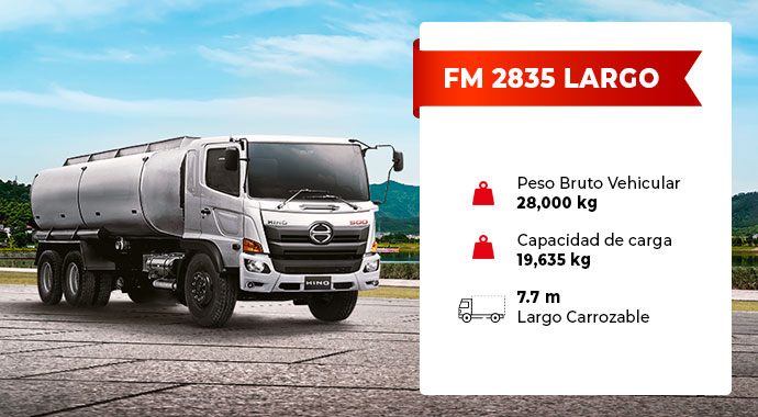 camion hino fm 2835 ideal para camion cisterna
