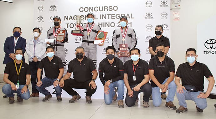 Ganadores del VII Concurso de Habilidad Técnica HINO 2021