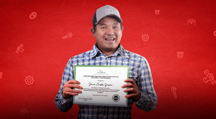 Hinotero ha recibido su certificado por terminar nuestra capacitación virtual de manejo económico y sostenible