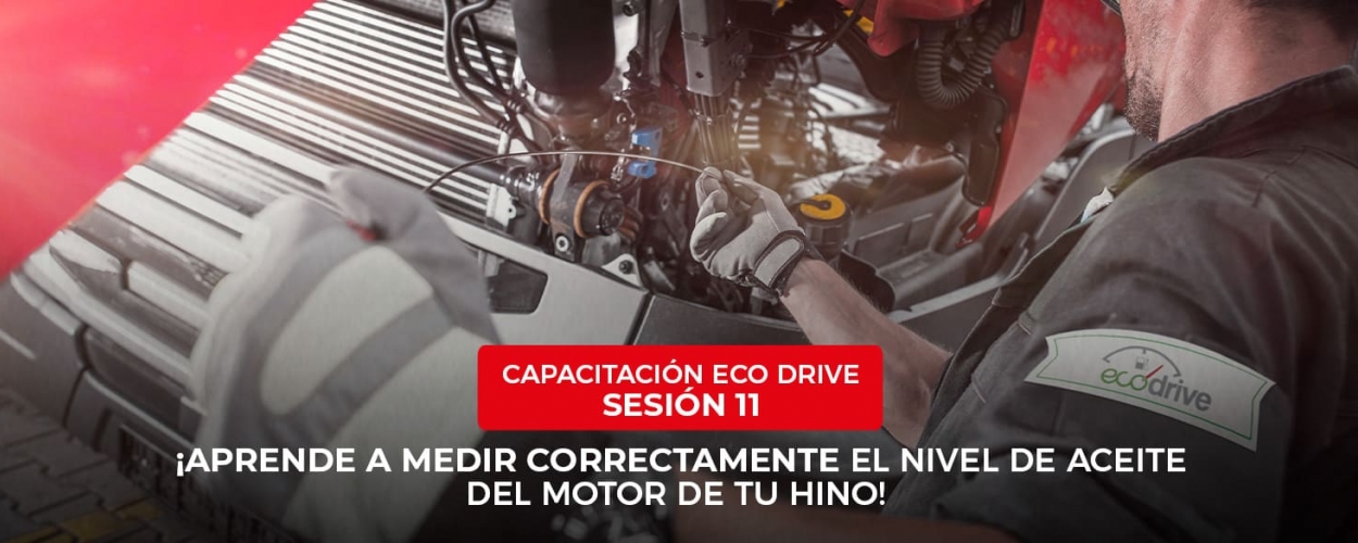 Capacitación EcoDrive Hino Sesión 11: Cómo medir correctamente el nivel de aceite del motor de tu camión Hino