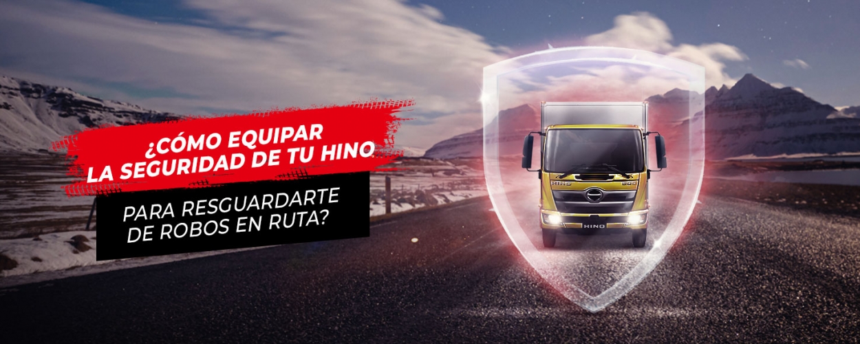 Conoce los distintos sistemas de seguridad que puedes equipar en tu unidad Hino para prevenir robos en la ruta