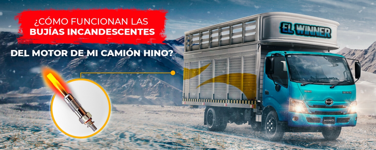 Funcionamiento de las bujías incandescentes de un motor Hino 