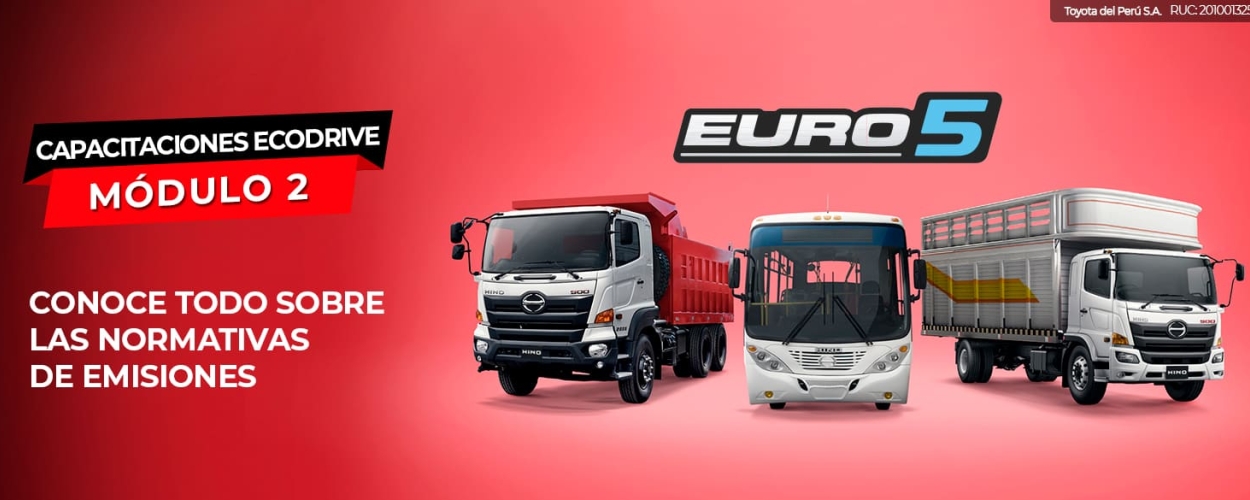 Normativa de emisiones Euro 5 en buses y camiones Hino Perú